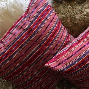 Handmade Pillows with Guatemalan Fabric